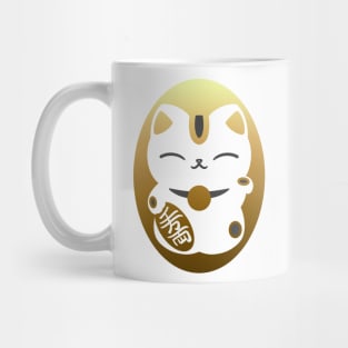 Maneki-Neko - A cute Japanese beckoning cat to bring you good luck Mug